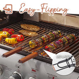 Portable BBQ Grilling Basket Stainless Steel Nonstick Barbecue Grill Basket Tools Mesh  Kitchen Tools kitchen accessories#30