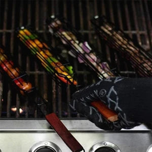 Portable BBQ Grilling Basket Stainless Steel Nonstick Barbecue Grill Basket Tools Mesh  Kitchen Tools kitchen accessories#30